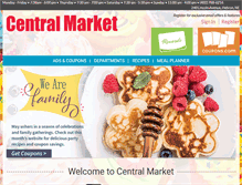 Tablet Screenshot of centralmarket.us